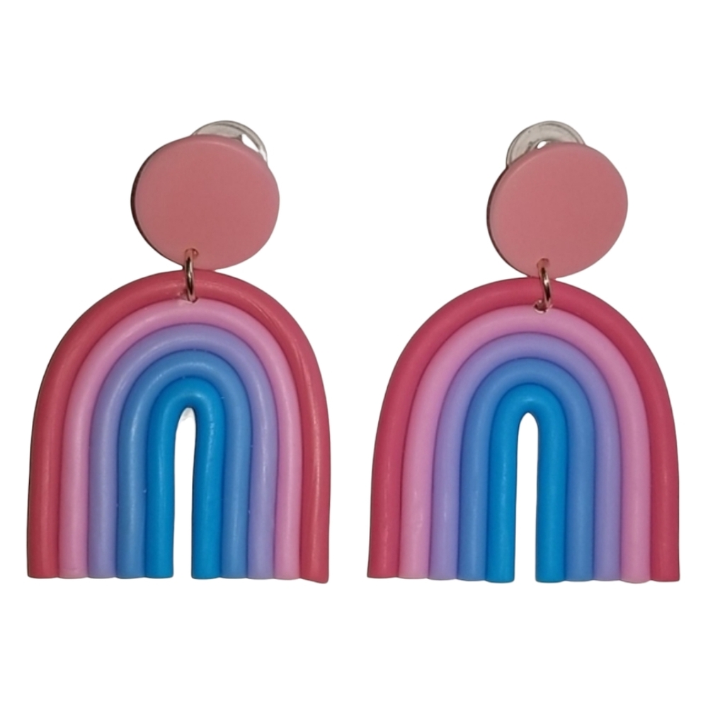 Oversized Rainbow Earrings